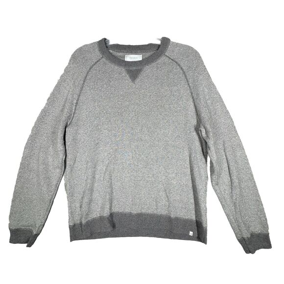Lucky Brand Sweater Mens Large Gray Neutral‎ Minimalist Preppy Classic Career - Picture 1 of 8